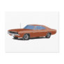 Muscle Car Brown Post Card