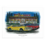 MUSCLE CAR DINER postcard