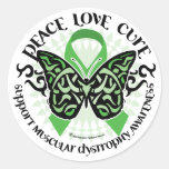 Muscular Dystrophy Butterfly Tribal 2 Stickers