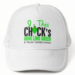 Muscular Dystrophy Chick Gone Lime Green Trucker Hats
