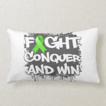 Muscular Dystrophy Fight Conquer and Win Pillow