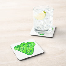 Muscular Dystrophy Fight Like A Girl Glove Coasters