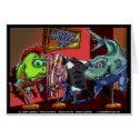 Museum Modern Fish Funny Cartoon Gifts cards
