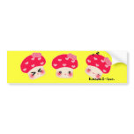 Mushroom bumper sticker! bumper stickers
