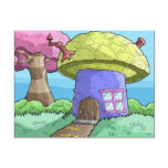 mushroom house post card