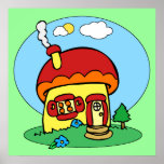Mushroom House posters