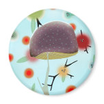 Mushroom Magnet by Rupydetequila Mushroom Magnet