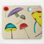 Mushroom mushy Psychedelic wild 1969 love mousepad