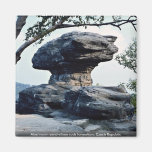 Mushroom sand-stone rock formation, Czech Republic Magnet