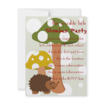 Mushrooms and Hedgehog invitations