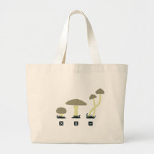 Mushrooms (food, poison, high) canvas bag