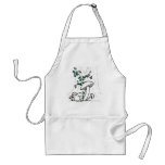 Mushrooms & Morning Glories apron