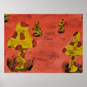 Mushrooms on Mars Poster posters