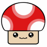 Mushy Puffs Red Kawaii Mushroom Ornament photo sculptures