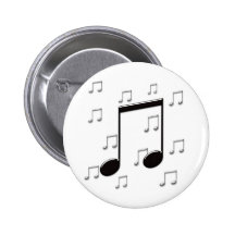 Music 8th Eighth Notes Pin