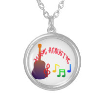 Music Acoustic Design Full colour Personalized Necklace