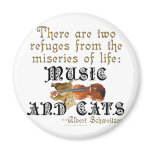 Music and Cats magnets
