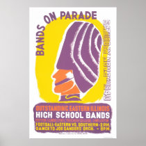 Music Band Parade 1940 WPA Poster