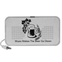 music beer travel speakers