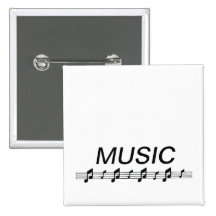 Music bottom with staff at bottom pins