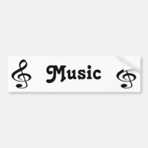 Music Bumper Sticker