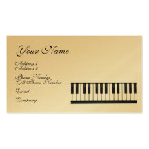 Music Business Card - Keyboard - Piano