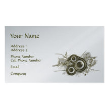 Music Business Card - Speaker Swirl