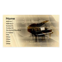 music business card template