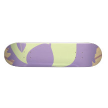 music diva funky pastels skateboard deck