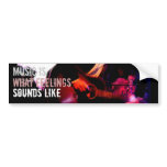 Music Feelings Bumper Sticker bumper stickers
