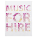 Music For Hire Club flyers