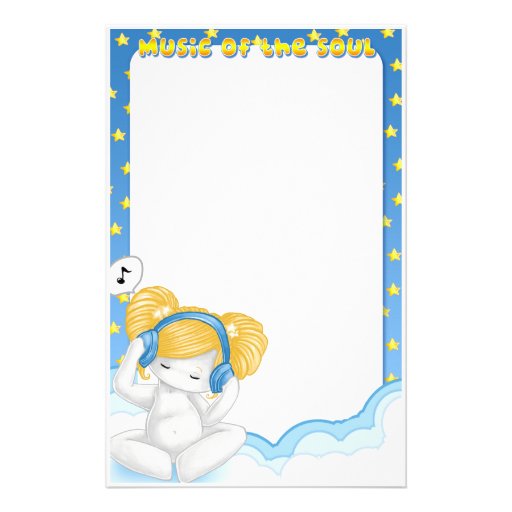 Music for the soul personalized stationery