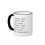 music,  Fortune, fameMirror vainGone insane...F... mugs