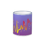 Music (gold, yellow, red 2) mug