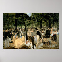 Music in the Tuileries Gardens, 1862 Posters