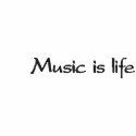Music is life embroidered shirts