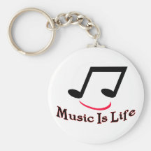 Music Is Life Key Chains