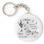 Music Is Me Keychain