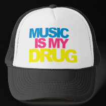 Music Is My Drug hats