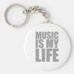 Music Is My Life - DJ Disc Jockey Audio Keychain