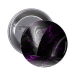 Music is purple geometry (Spirals on black tori) Pinback Buttons
