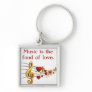 Music Is The Food Key Chain