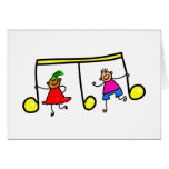 Music Kids Greeting Cards