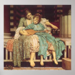 Music Lesson by Lord Frederic Leighton posters