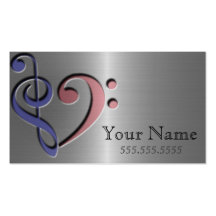 Music Love Business Card Template