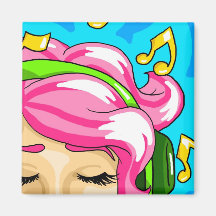 Music Love Refrigerator Magnet