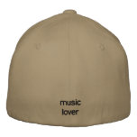 music lover embroidered hat embroidered hats