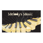 Music Lovers Dark business cards