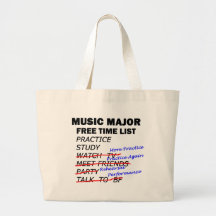 Music Major List - Girl Canvas Bags