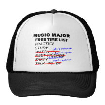 Music Major List - Girl Mesh Hat
